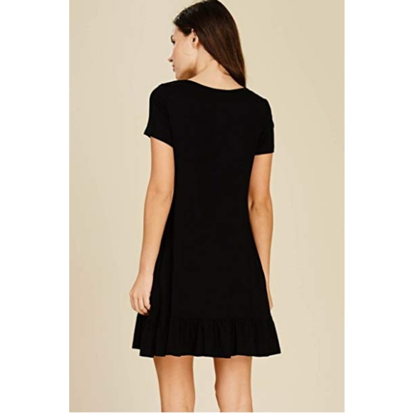 Women's Bottom Ruffle Dress - Picture 2 of 4